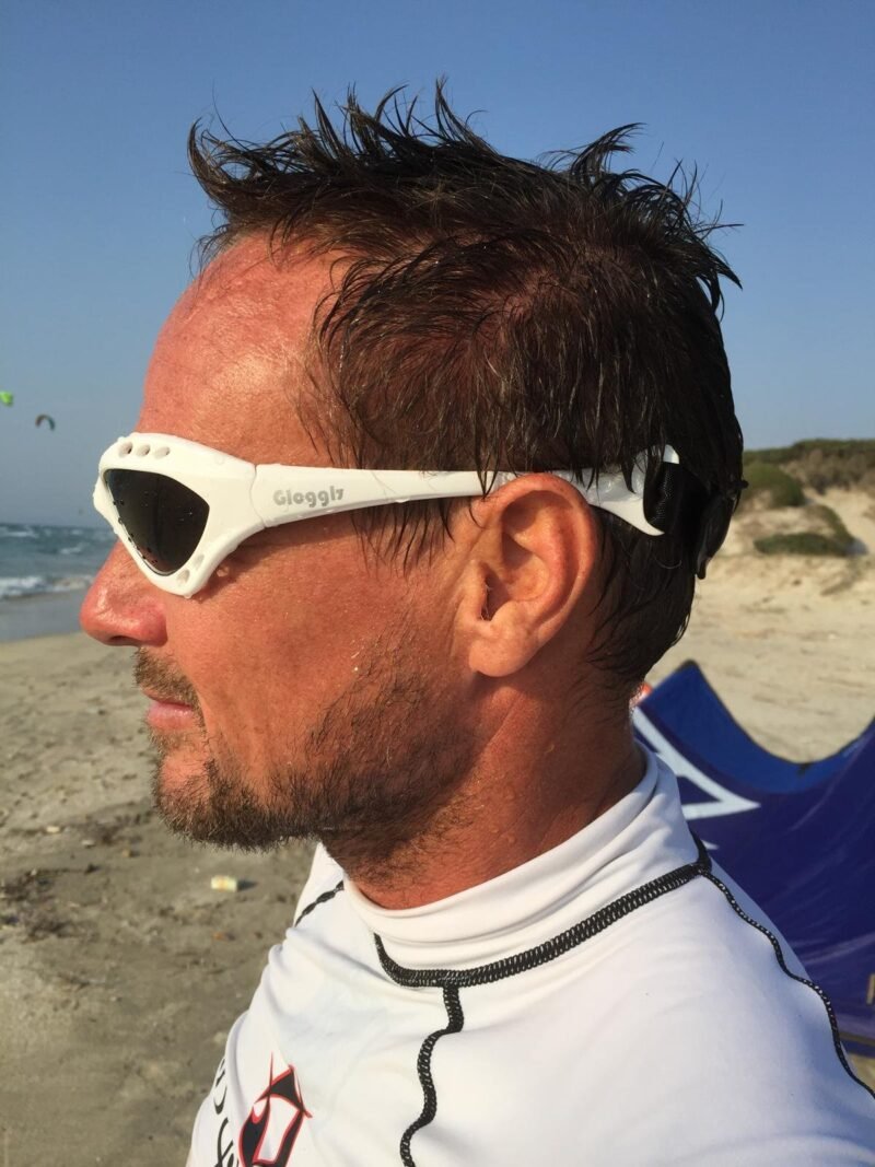 Glogglz® Rayz Polarised Sports Sunglasses – Yellow | UV400 Protection, Anti-Fog & Secure Fit