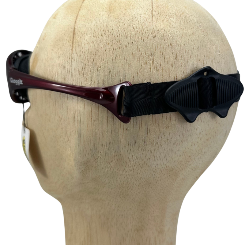 Glogglz® Cudaz Swim Goggles – Red | UV400 Protection, Anti-Fog & Adjustable Strap