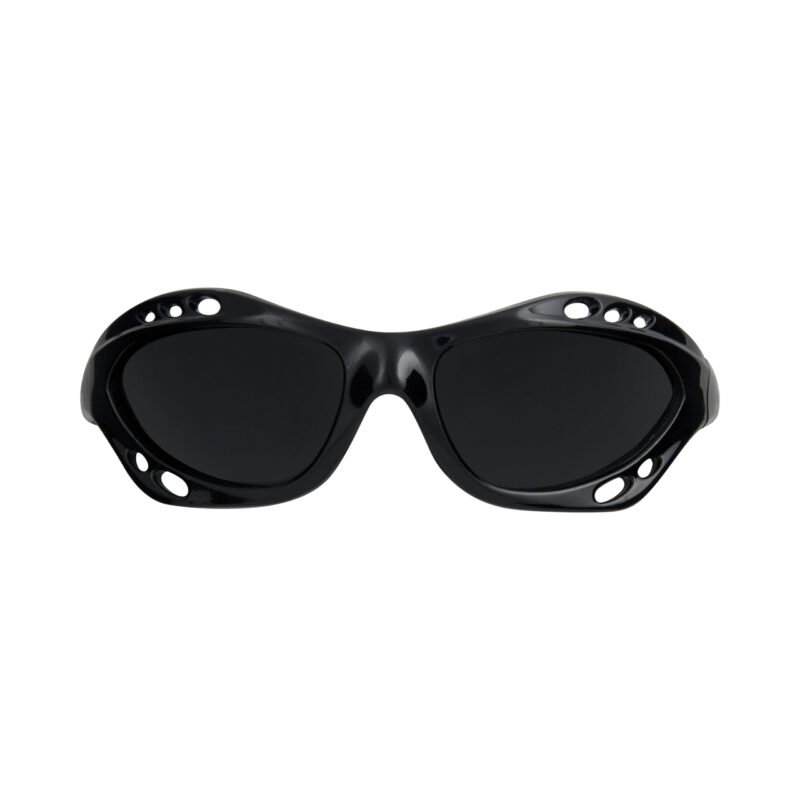Glogglz® Rayz Polarised Sports Sunglasses – Black | UV400 Protection, Anti-Fog & Secure Fit