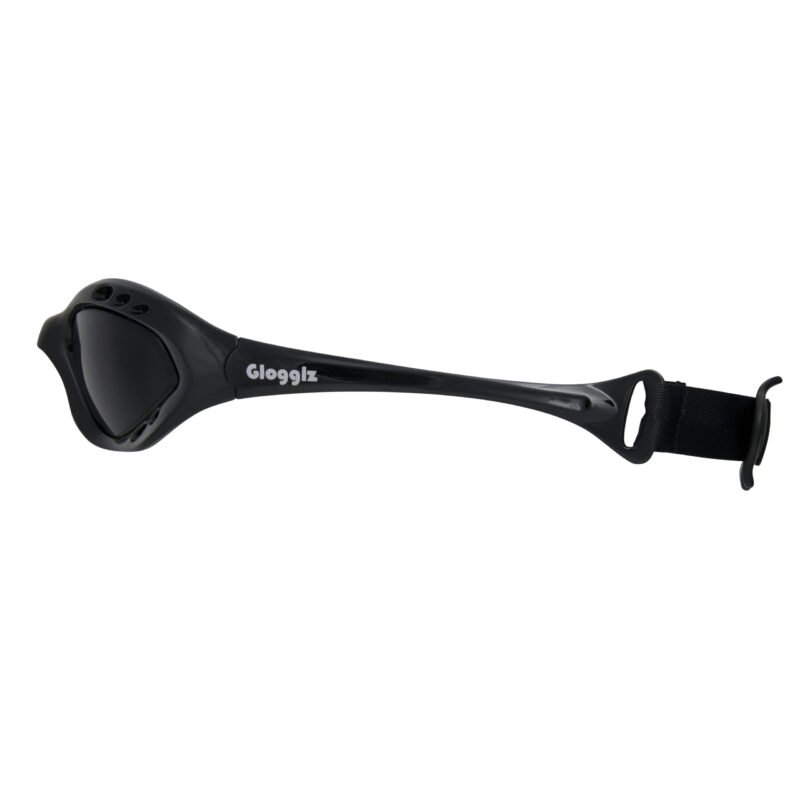 Glogglz® Rayz Polarised Sports Sunglasses – Black | UV400 Protection, Anti-Fog & Secure Fit