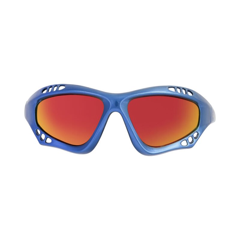 Glogglz® Finz Polarised Sports Sunglasses – Blue | UV400 Protection, Anti-Fog & Secure Fit