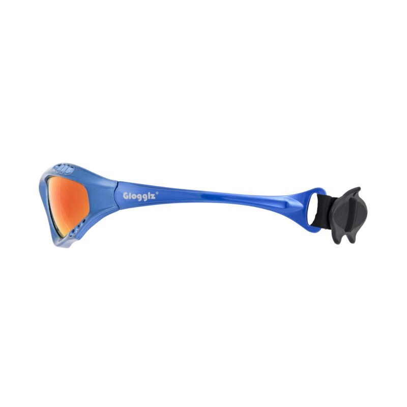 Glogglz® Finz Polarised Sports Sunglasses – Blue | UV400 Protection, Anti-Fog & Secure Fit
