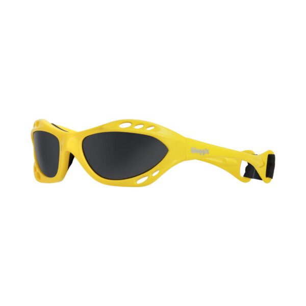 Glogglz® Rayz Polarised Sports Sunglasses – Yellow | UV400 Protection, Anti-Fog & Secure Fit