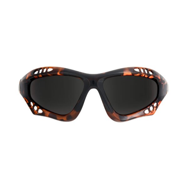 Glogglz® Finz Polarised Sports Sunglasses – Brown / Leopard | UV400 Protection, Anti-Fog & Secure Fit - Image 4