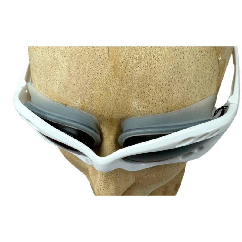 Glogglz® Cudaz Swim Goggles – White | UV400 Protection, Anti-Fog & Adjustable Strap