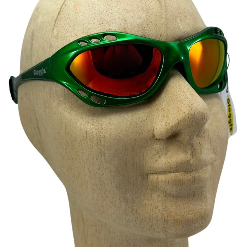 Glogglz® Rayz Gepolariseerde Sportzonnebril - Groen | UV400-bescherming, Anti-Fog & Veilige Pasvorm