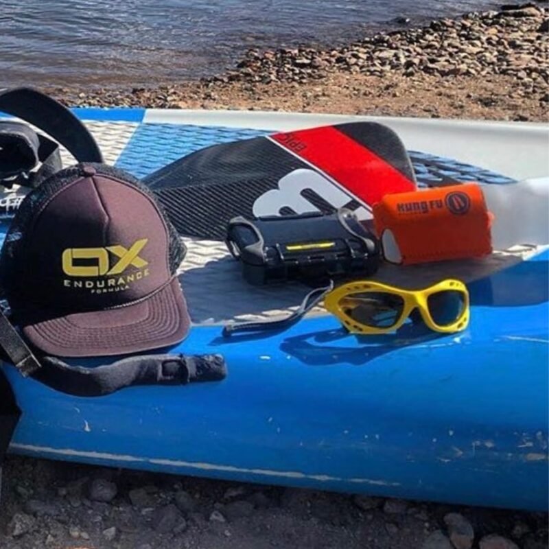 Glogglz® Rayz Polarised Sports Sunglasses – White | UV400 Protection, Anti-Fog & Secure Fit